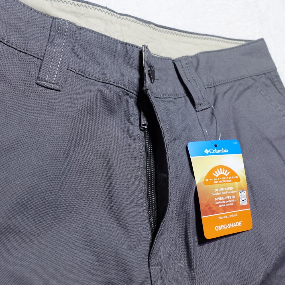 Columbia Flex ROC Pant Mens 40x30 Grey Straight Leg Omni-Shade AM0183-023 - Picture 6 of 11
